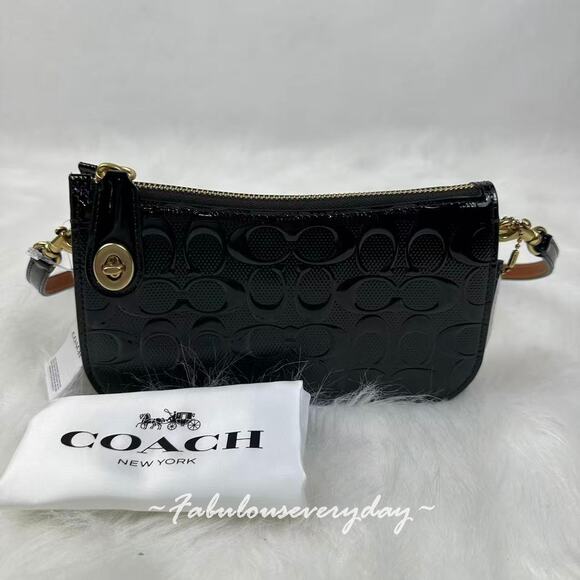 Coach Penn Signature Leather Shoulder Bag In Black CCC46 NWT - Picture 2 of 12
